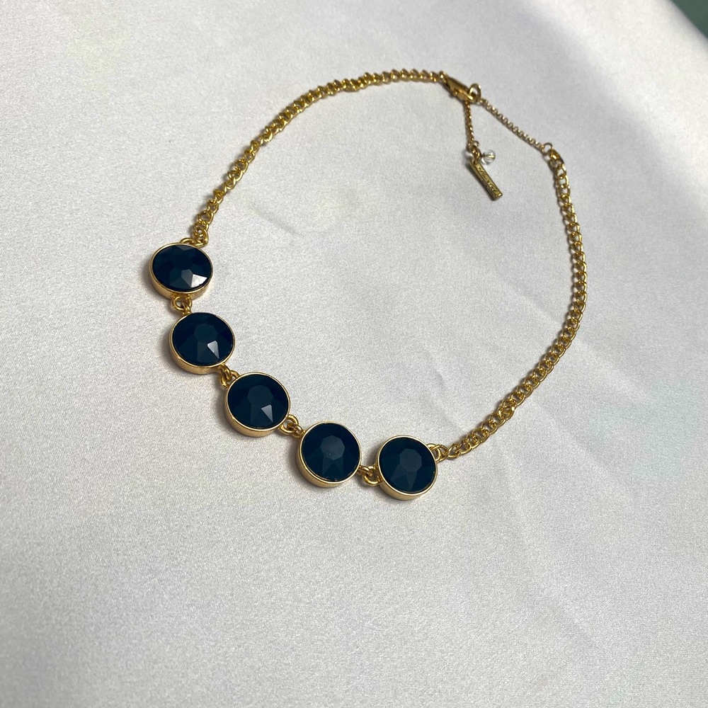 KENNETH COLE Black and Gold Necklace